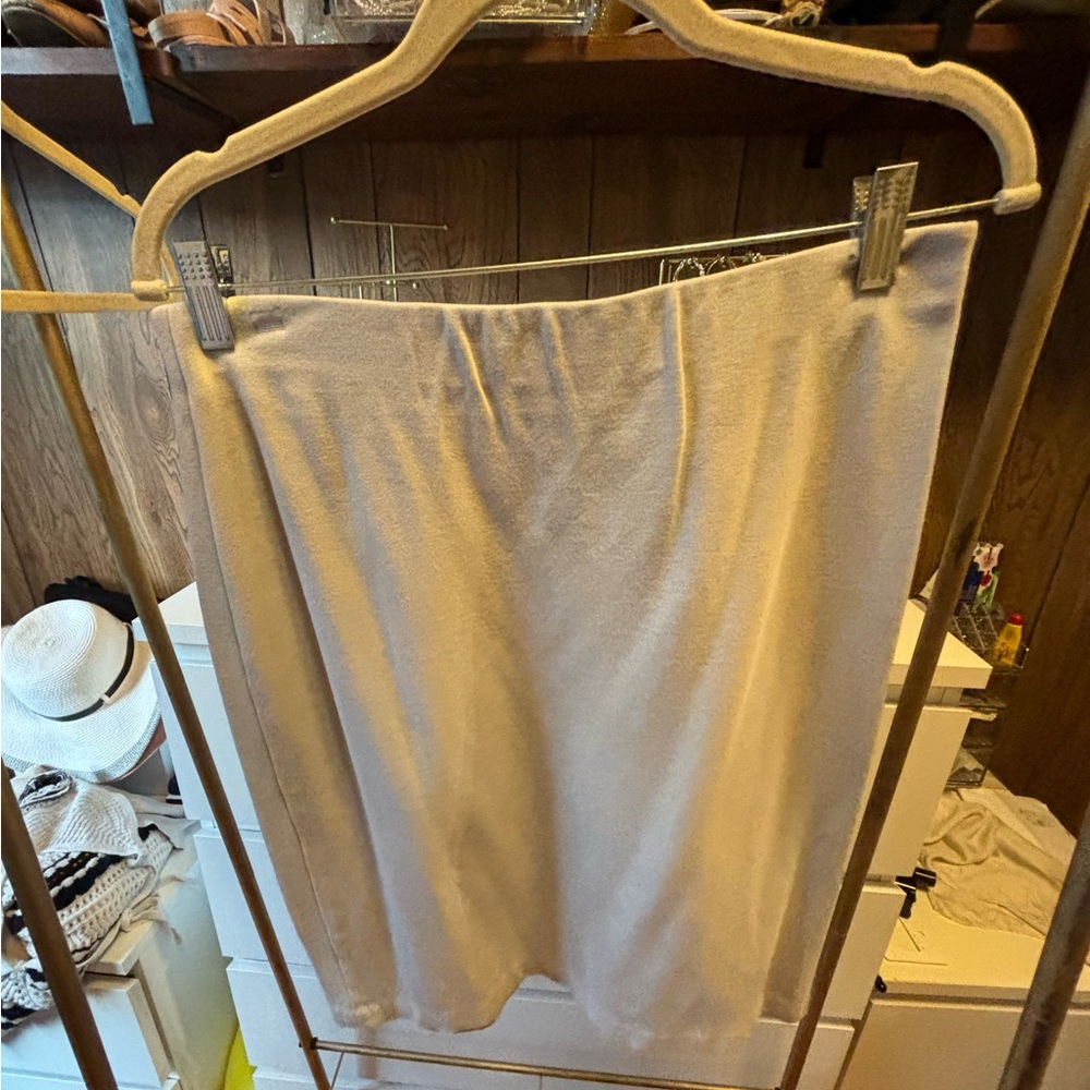 Tan Pencil Skirt